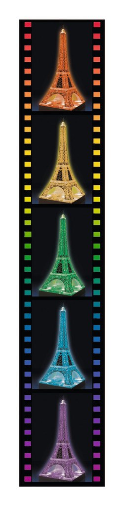 Eiffel Tower: Night Edition - 216pc Light-Up 3D Jigsaw Puzzle By Ravensburger - image 1