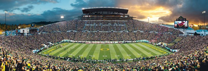 University of Oregon - 1000pc Panoramic Jigsaw Puzzle by Masterpieces