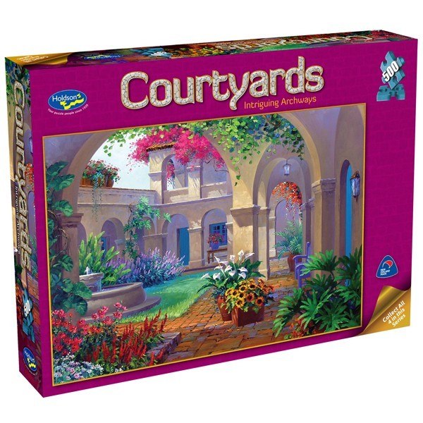 Courtyards: Intriguing Archway - 500pc Jigsaw Puzzle by Holdson  			  					NEW - image 1