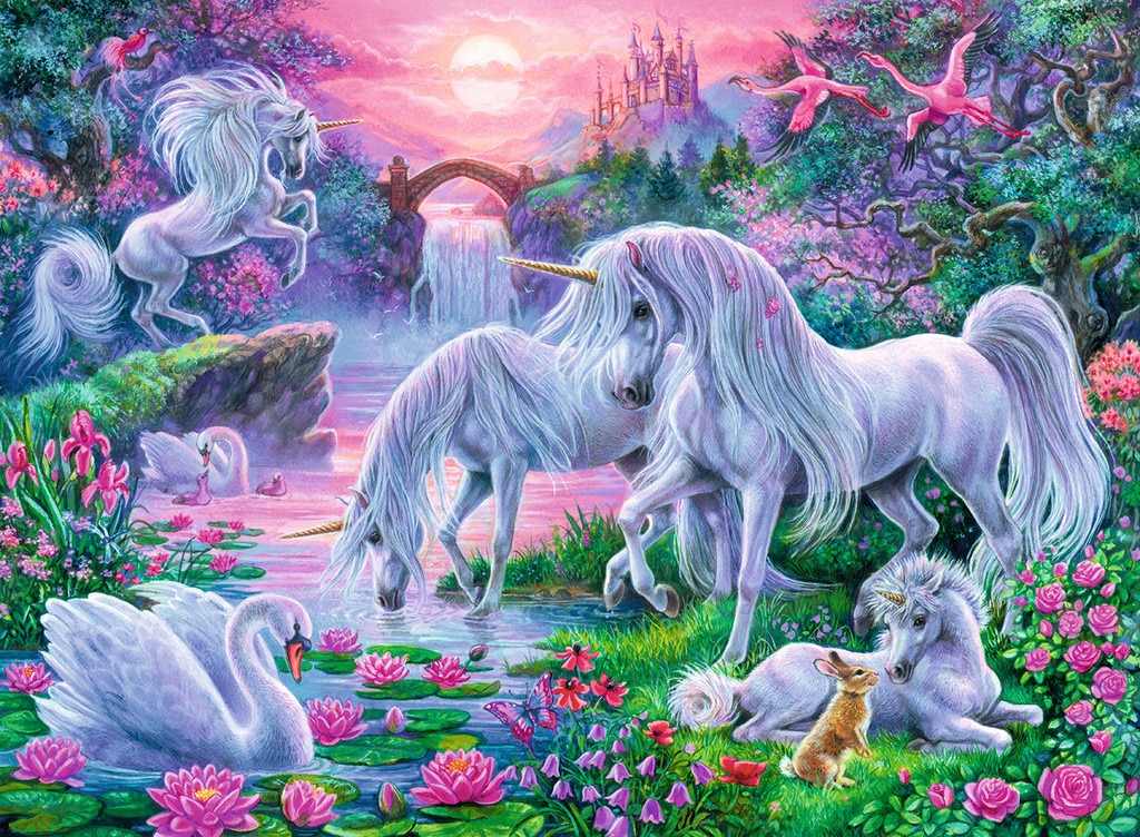 Unicorns in the Sunset Glow - 150pc Jigsaw Puzzle By Ravensburger - image main