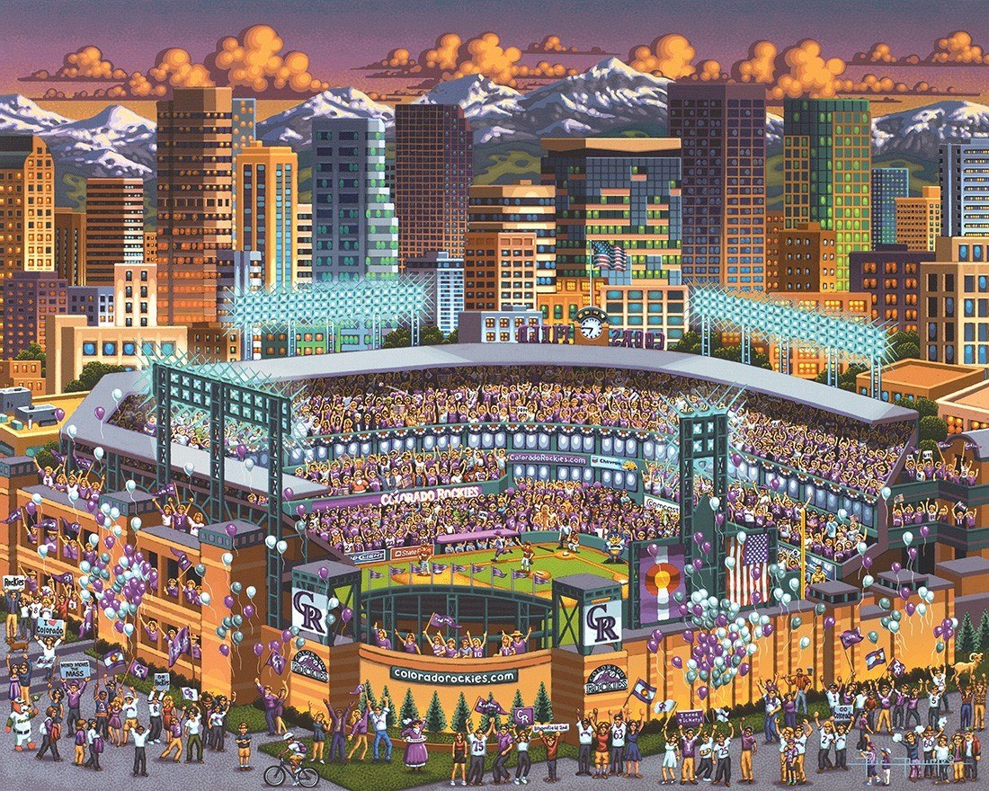 Colorado Rockies - 500pc Jigsaw Puzzle by Dowdle