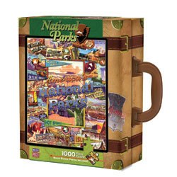 National Parks - 1000pc Suitcase Jigsaw Puzzle by Masterpieces - image 1