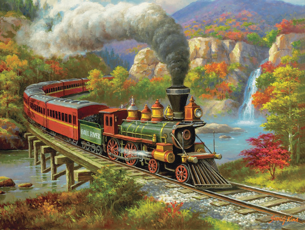 Fall River Ltd. - 500pc Jigsaw Puzzle By Sunsout  			  					NEW