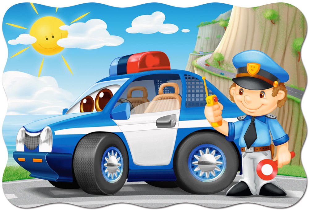 Police Patrol - 20pc Jigsaw Puzzle By Castorland