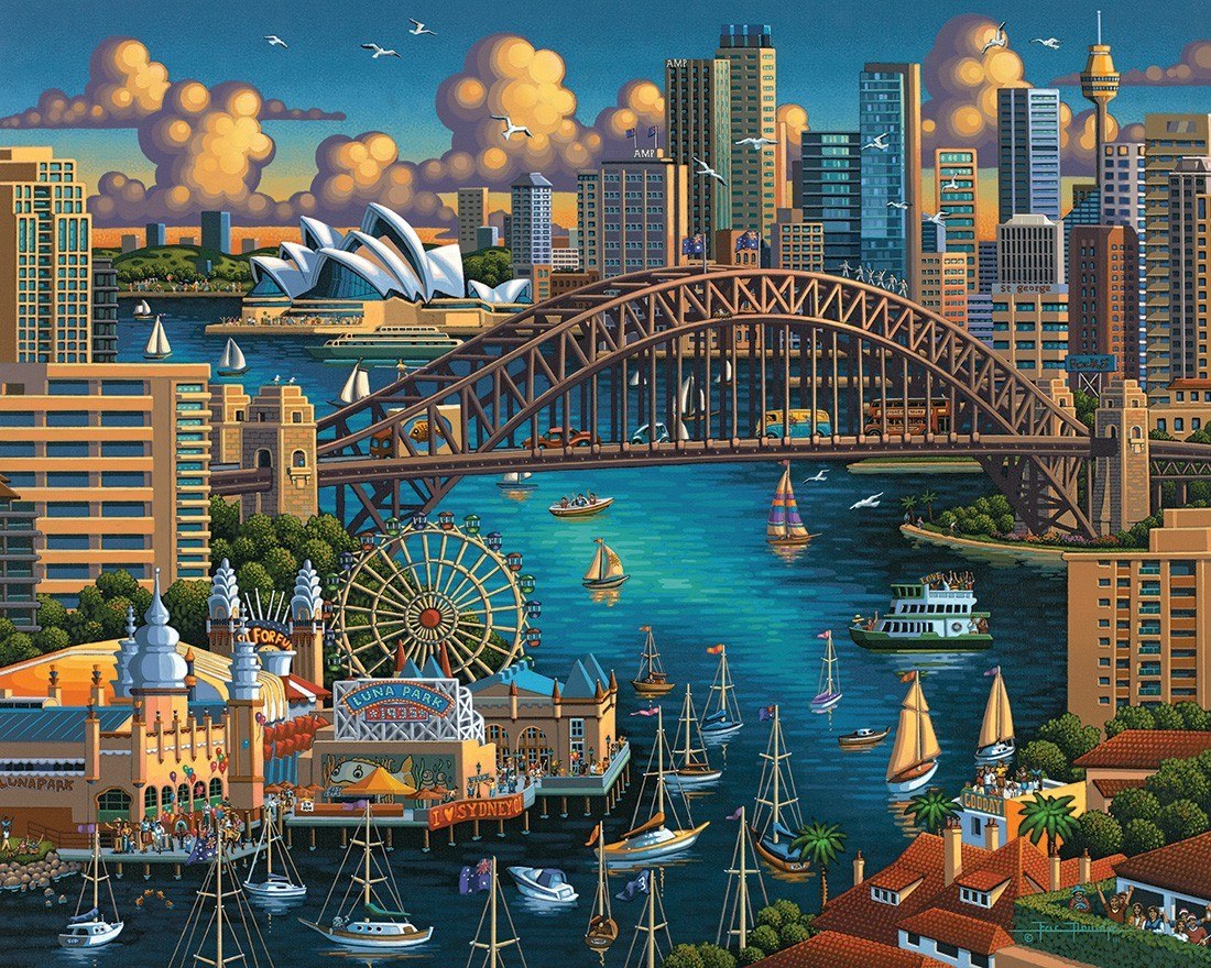 Sydney - 500pc Jigsaw Puzzle by Dowdle