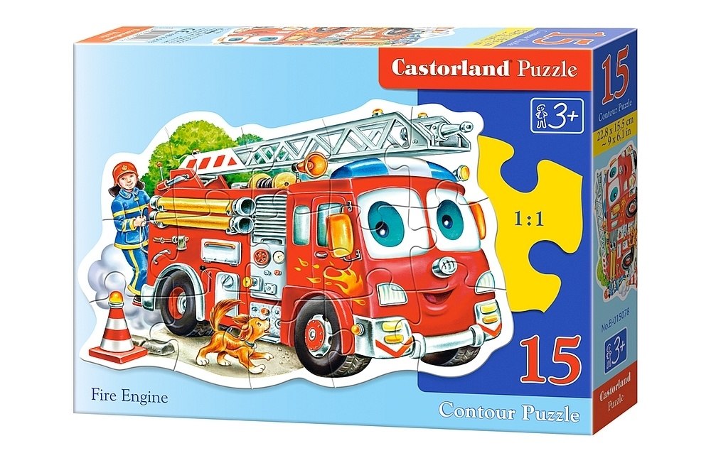 Fire Engine - 15pc Jigsaw Puzzle By Castorland - image 1