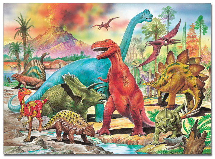 Dinosaurs - 100pc Jigsaw Puzzle For Kids by EDUCA