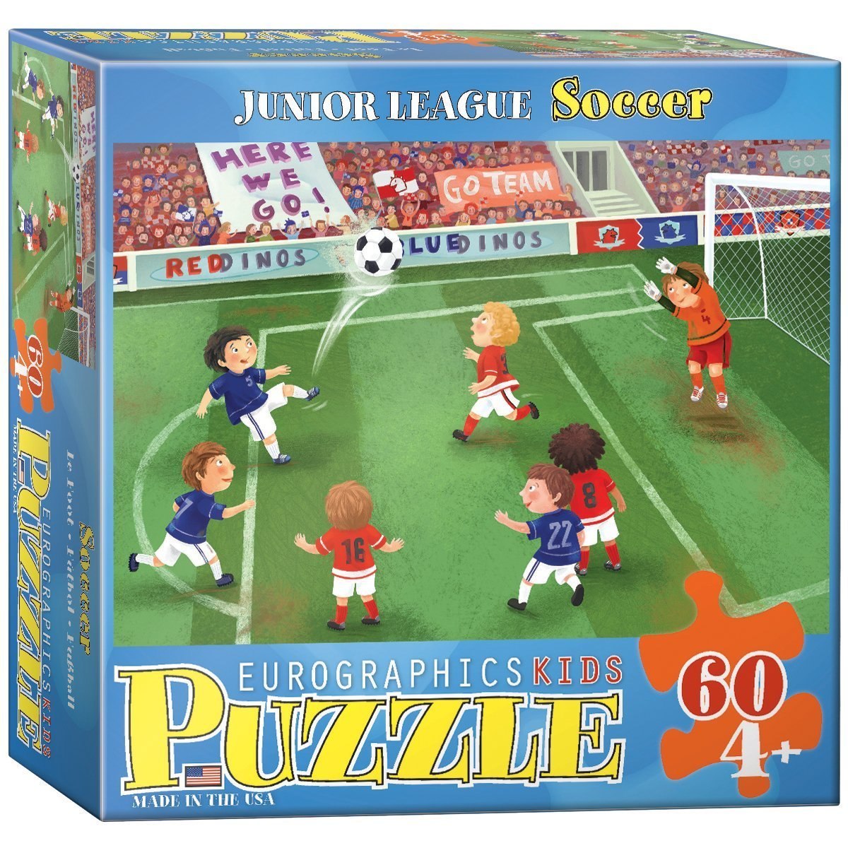 Junior League Soccer - 60pc Jigsaw Puzzle by Eurographics  			  					NEW - image 1