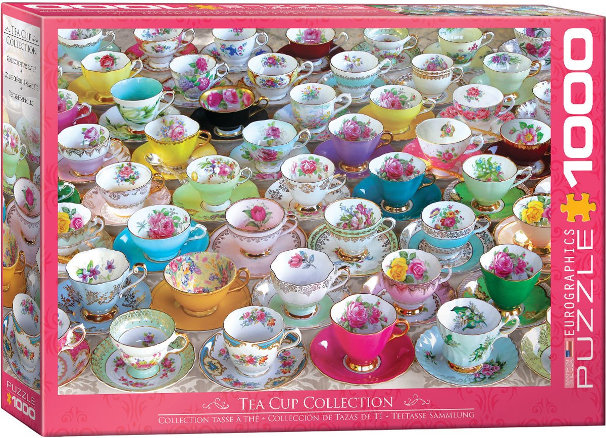 Tea Cups Collection - 1000pc Jigsaw Puzzle by Eurographics  			  					NEW - image 1