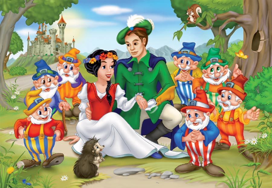 Snow White Family Portrait - 60pc Jigsaw Puzzle by D-Toys