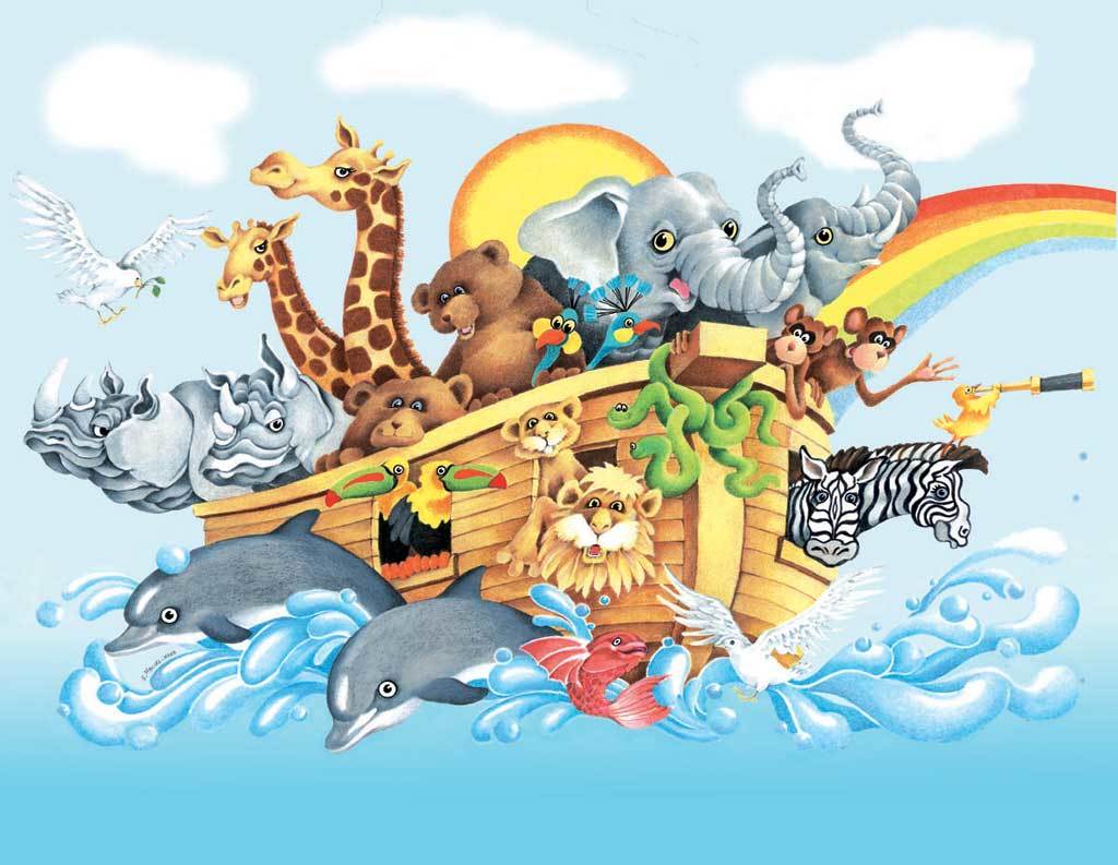 Noah & the Ark - 63pc Jigsaw Puzzle by Sunsout