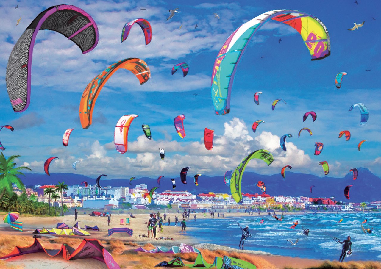 Kitesurfing - 1000pc Jigsaw Puzzle by Educa  			  					NEW - image main