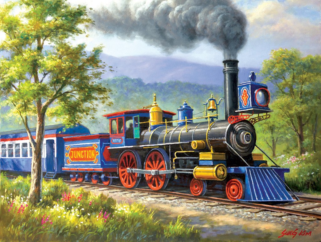 The Junction Express - 500pc Jigsaw Puzzle by Sunsout