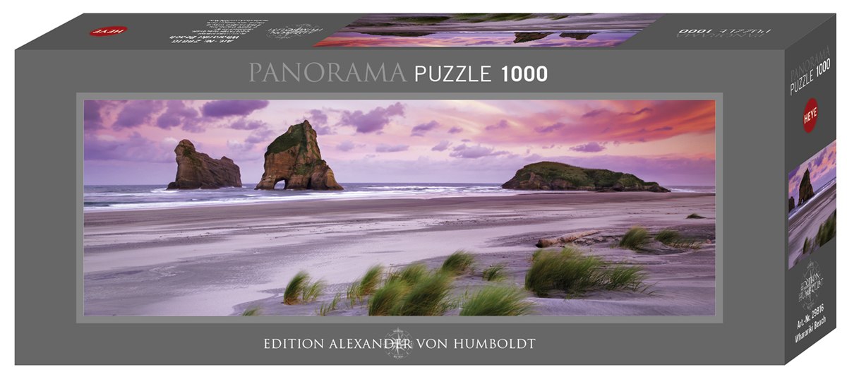 Wharariki Beach - 1000pc Panoramic Jigsaw Puzzle By Heye  			  					NEW - image 1