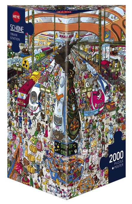 Schöne: Train Station - 2000pc Jigsaw Puzzle By Heye  			  					NEW - image 1