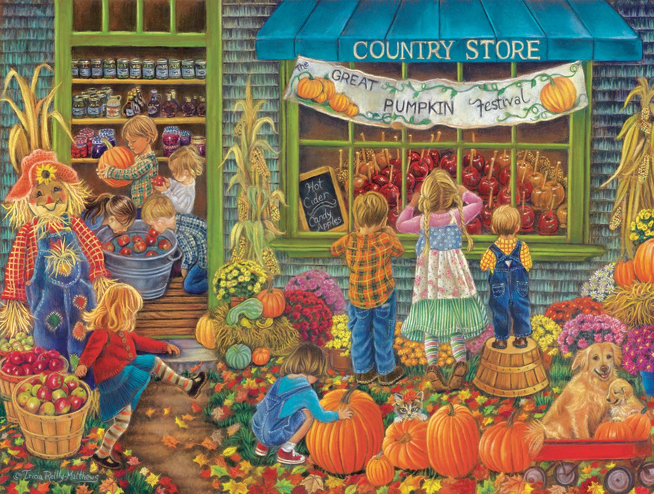 Great Pumpkin Festival - 500pc Jigsaw Puzzle By Sunsout  			  					NEW