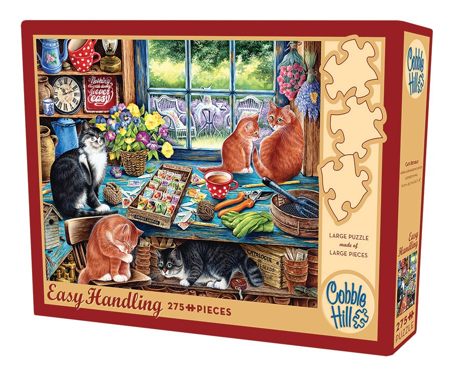 Cats Retreat - 275pc Easy Handling Jigsaw Puzzle by Cobble Hill - image 1