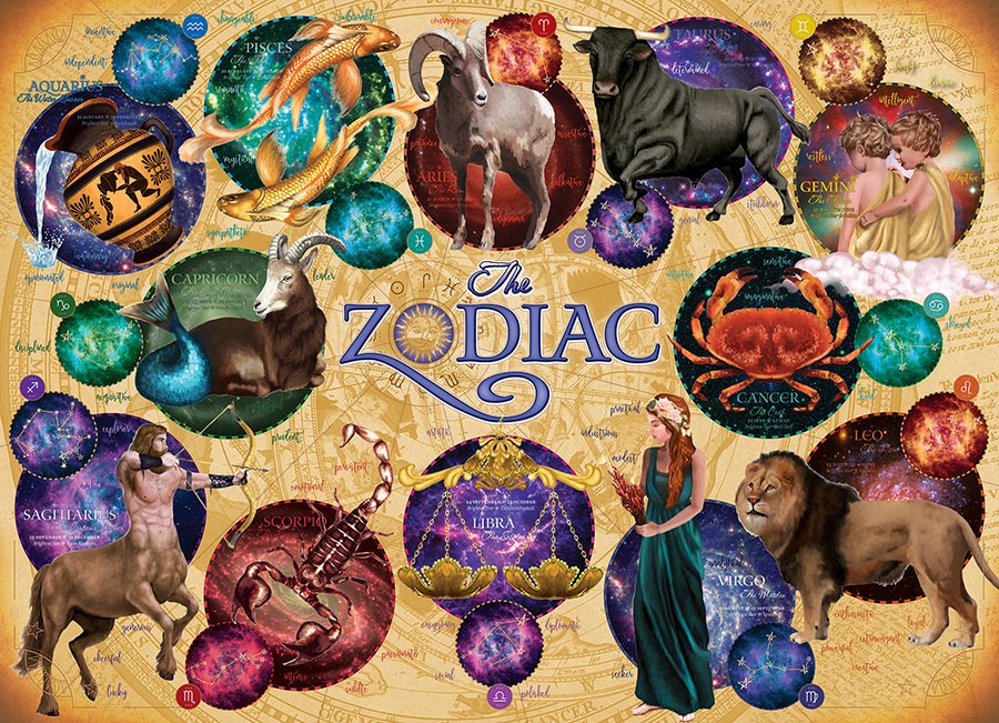 The Zodiac - 1000pc Jigsaw Puzzle by Cobble Hill