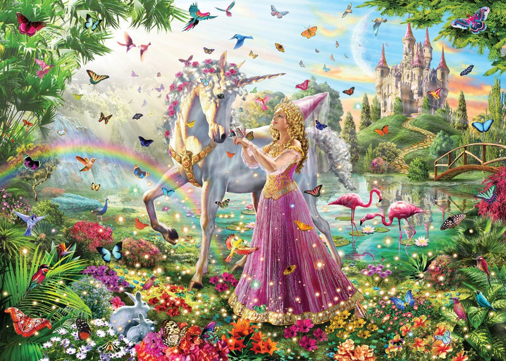 Princess Unicorn - 100pc Jigsaw Puzzle by White Mountain