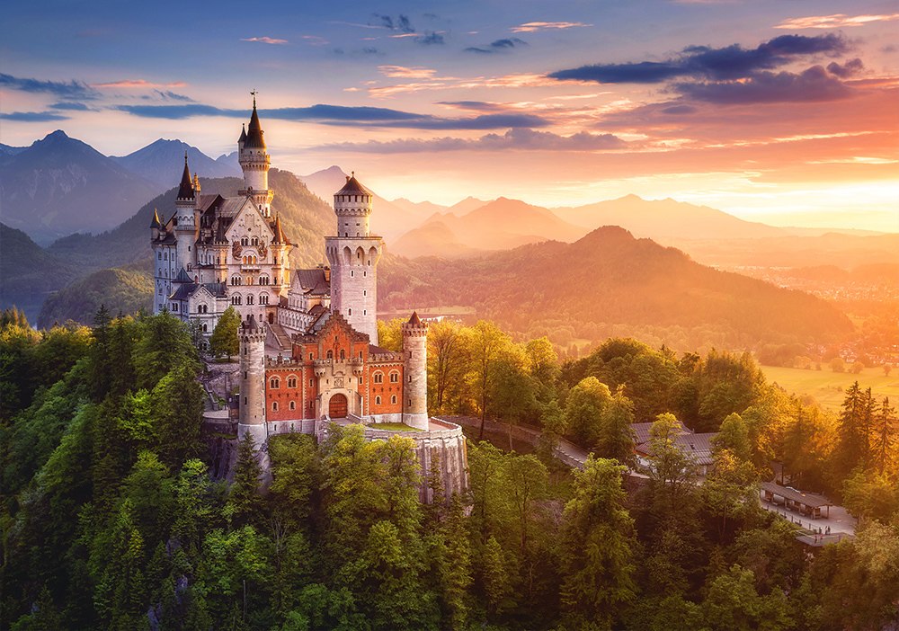 View of Neuschwanstein Castle, Germany - 500pc Jigsaw Puzzle by Castorland  			  					NEW