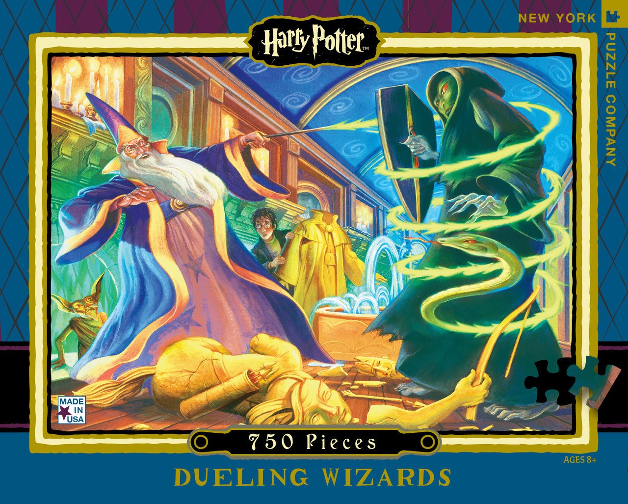 Harry Potter: Dueling Wizards - 750pc Jigsaw Puzzle by New York Puzzle Company - image 1