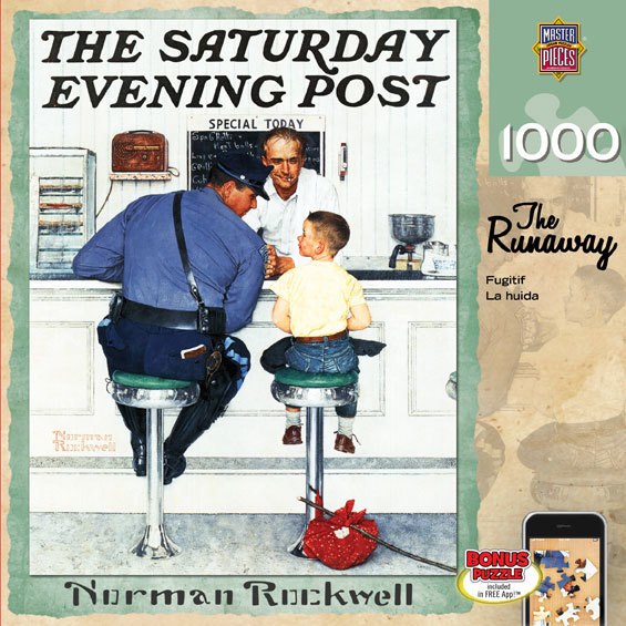 Norman Rockwell: The Runaway - 1000pc Jigsaw Puzzle by Masterpieces - image 1