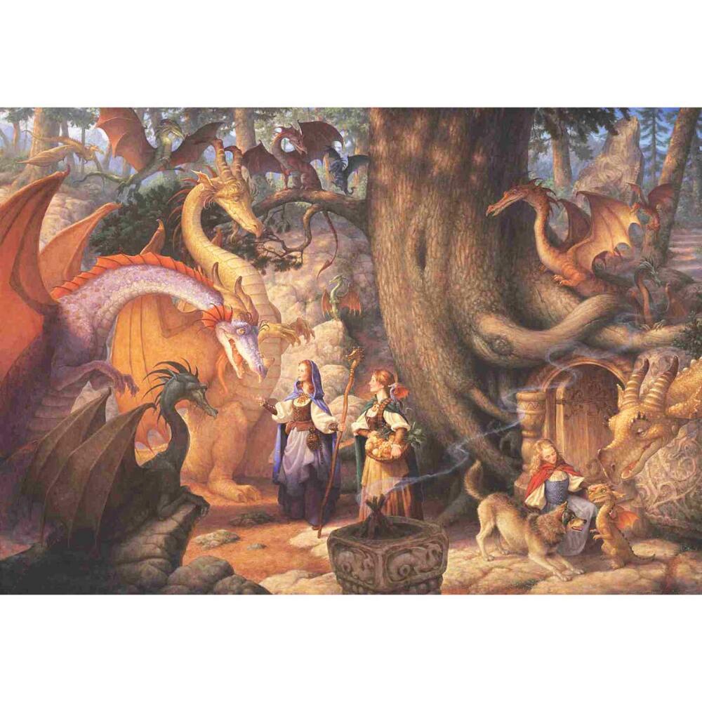 Confabulation of Dragons - 500pc Jigsaw Puzzle by Anatolian