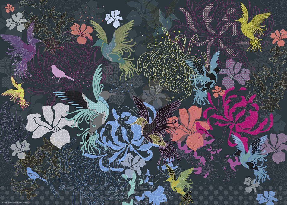 Birds & Flowers - 1000pc Jigsaw Puzzle By Heye  			  					NEW