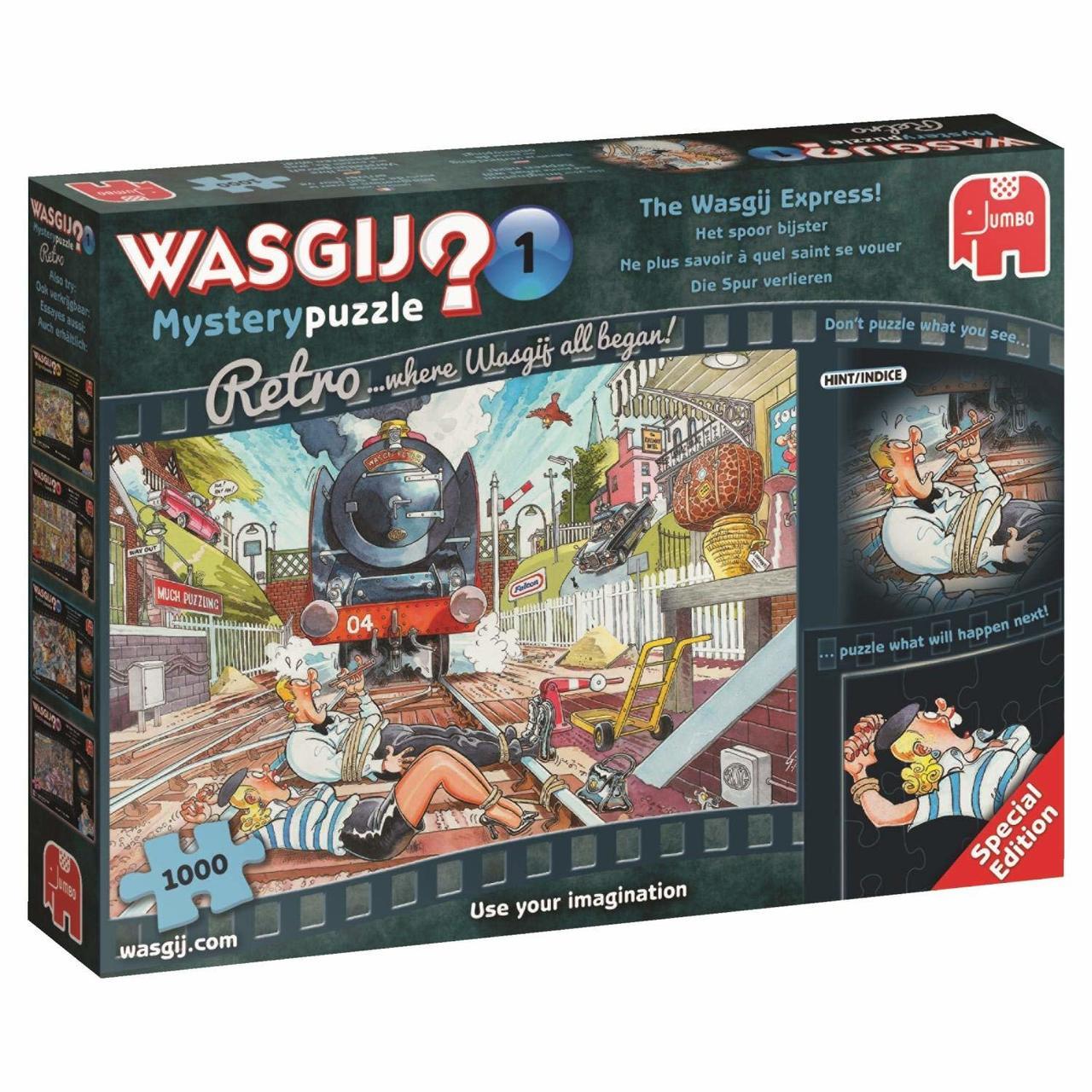 WASGIJ: Destiny 1 Retro, The Wasgij Express! - 1000pc Jigsaw Puzzle By Jumbo  			  					NEW - image 1