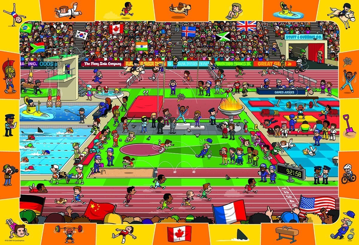 Spot & Find Olympics - 100pc Jigsaw Puzzle by Eurographics  			  					NEW - image 2