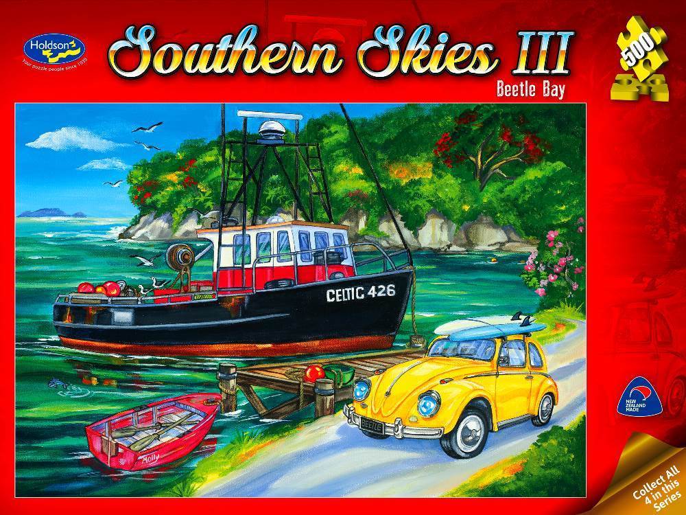 Southern Skies III: Beetle Bay - 500pc Jigsaw Puzzle by Holdson  			  					NEW - image 1