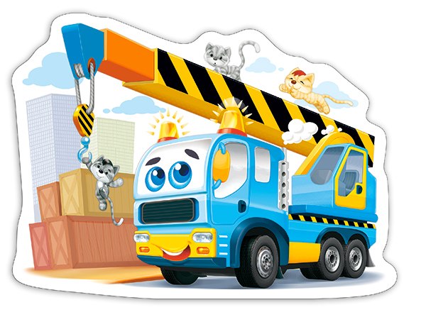 Funny Crane Truck - 15pc Jigsaw Puzzle By Castorland