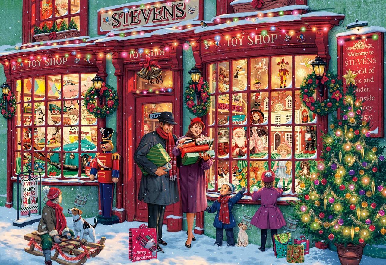 Christmas Toyshop - 2000pc Jigsaw Puzzle by Buffalo Games  			  					NEW