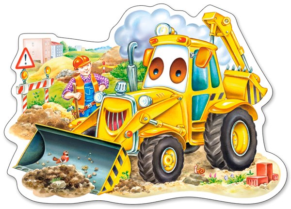 A Smiling Digger - 15pc Jigsaw Puzzle By Castorland  			  					NEW