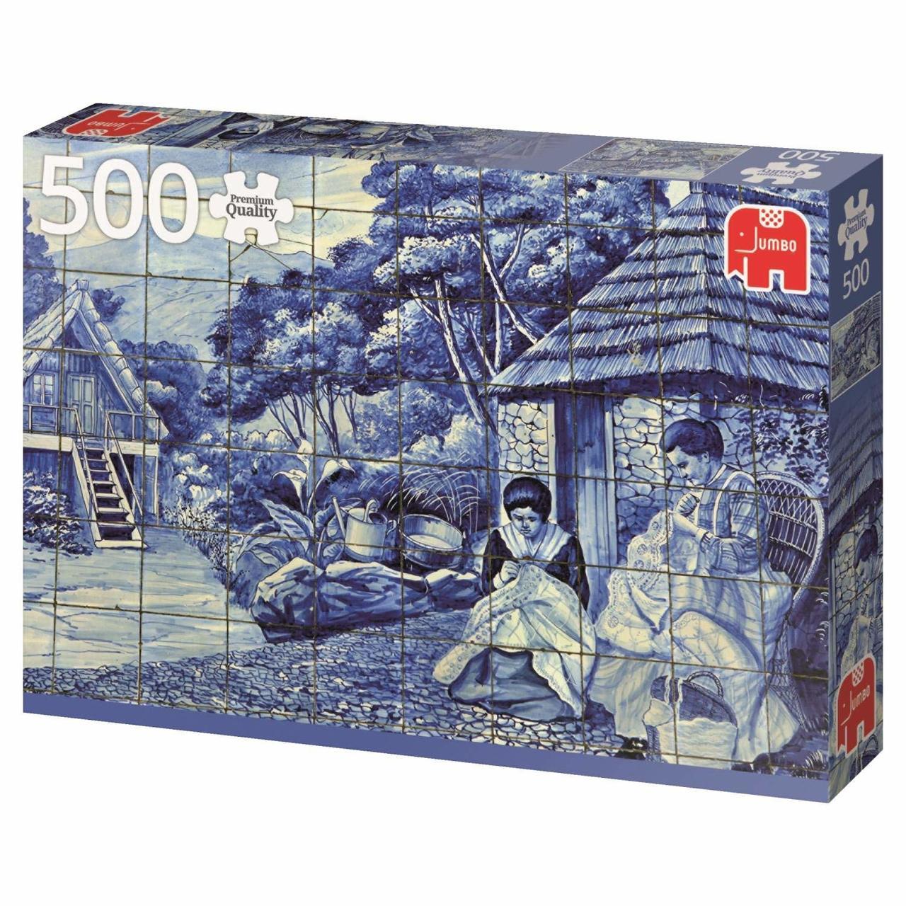 Portugese Tiles from Funchal - 500pc Jigsaw Puzzle By Jumbo  			  					NEW - image 1