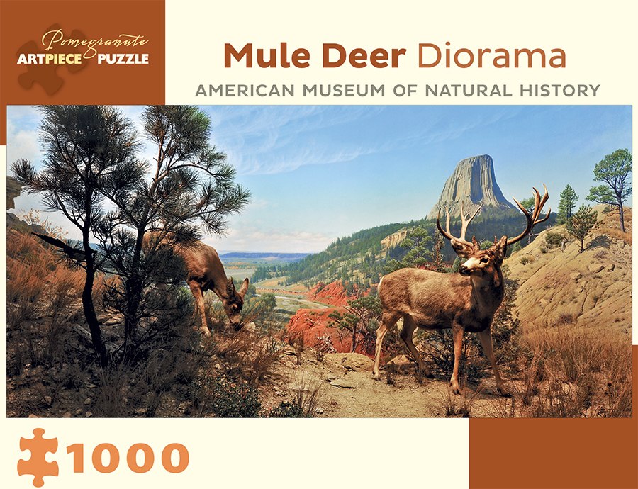 Mule Deer Diorama - 1000pc Jigsaw Puzzle by Pomegranate  			  					NEW