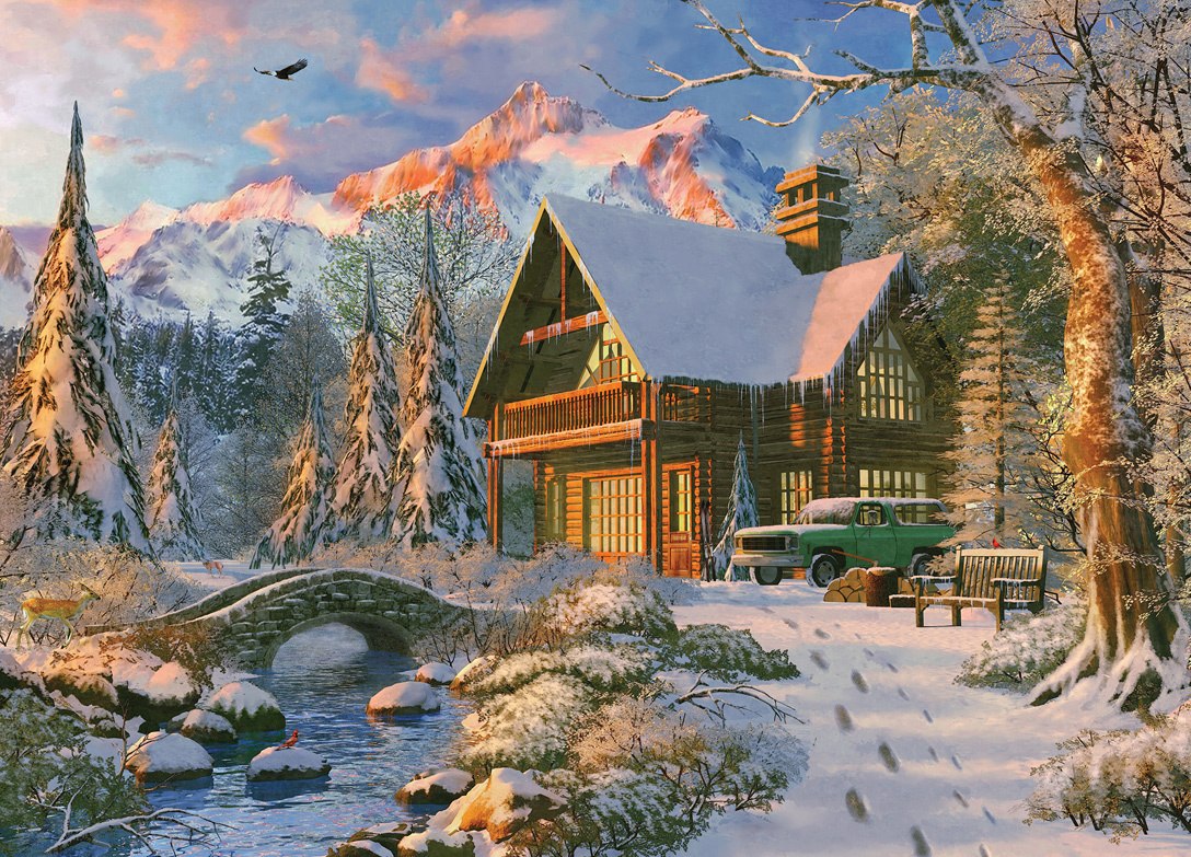 Time Away: Winter Haven - 1000pc Jigsaw Puzzle by Masterpieces