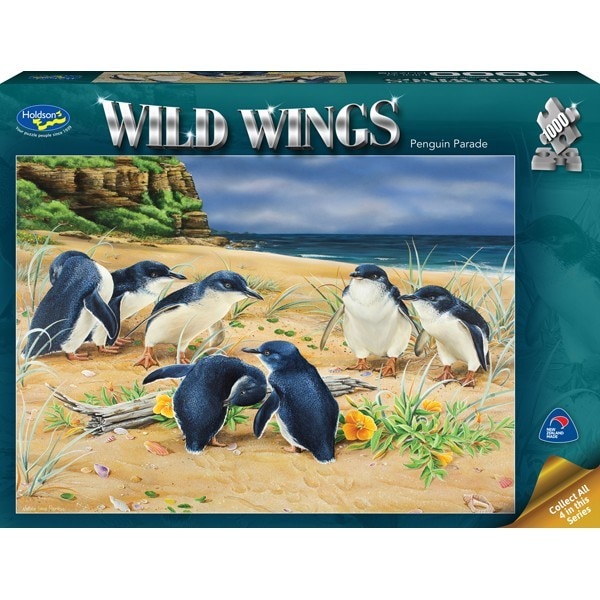 Wild Wings: Penguin Parade - 1000pc Jigsaw Puzzle by Holdson  			  					NEW - image 1