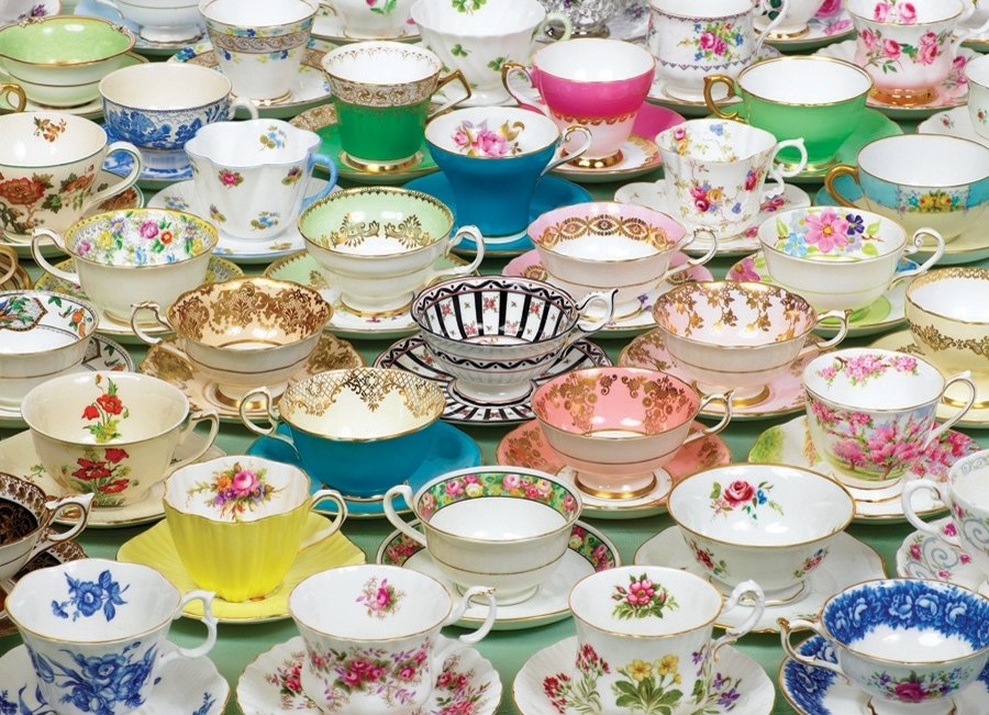 More Teacups - 1000pc Jigsaw Puzzle by Cobble Hill