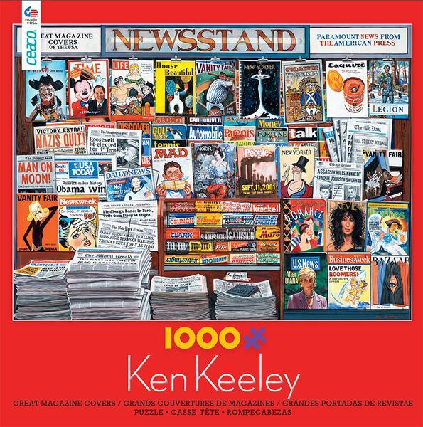 Ken Keeley: Great Magazine Covers - 1000pc Jigsaw Puzzle by Ceaco  			  					NEW - image 1