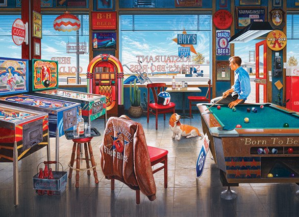 Billiards Restaurant - 1000pc Jigsaw Puzzle By Cobble Hill