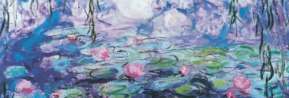 Monet: Waterlilies - 1000pc Panoramic Jigsaw Puzzle by Eurographics  			  					NEW