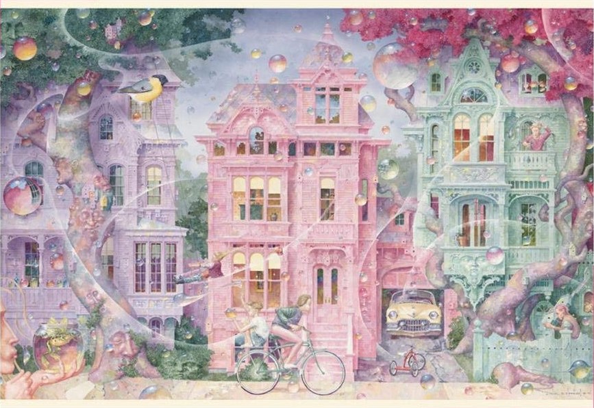 Merriam: Bubble Street - 1000pc Jigsaw Puzzle by Pomegranate  			  					NEW