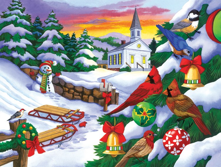 Winter in the Country - 300pc Jigsaw Puzzle By Sunsout