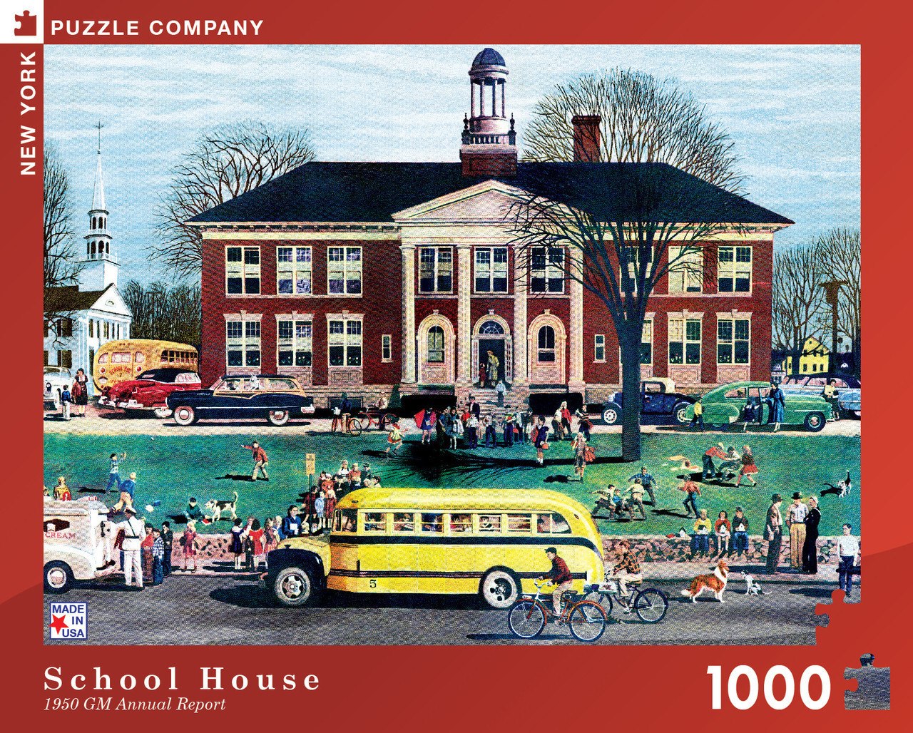 School House - 1000pc Jigsaw Puzzle by New York Puzzle Company - image 1
