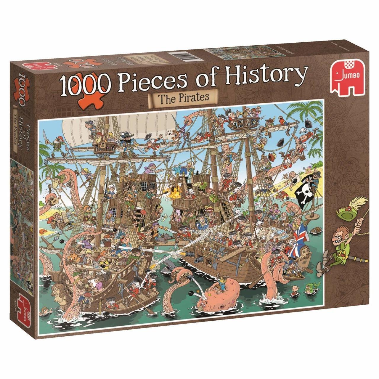 Pieces of History: Pirates - 1000pc Jigsaw Puzzle By Jumbo  			  					NEW - image 1