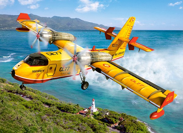 Fire Fighting Aircraft - 300pc Jigsaw Puzzle By Castorland