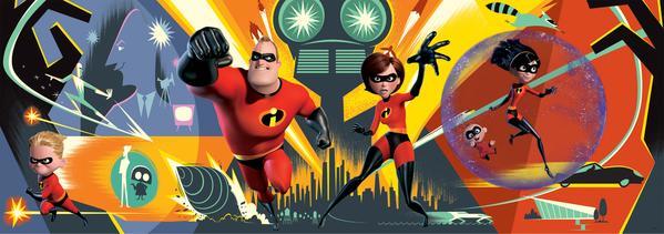 Disney: Incredibles 2 - 700pc Panoramic Jigsaw Puzzle by Ceaco  			  					NEW - image 2