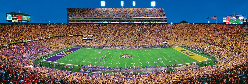Louisiana State University: Death Valley - 1000pc Panoramic Jigsaw Puzzle by Masterpieces