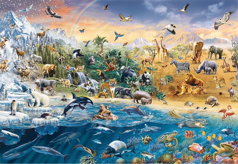 Our Wild World - 1500pc Puzzle by Ravensburger  			  					NEW - image 1